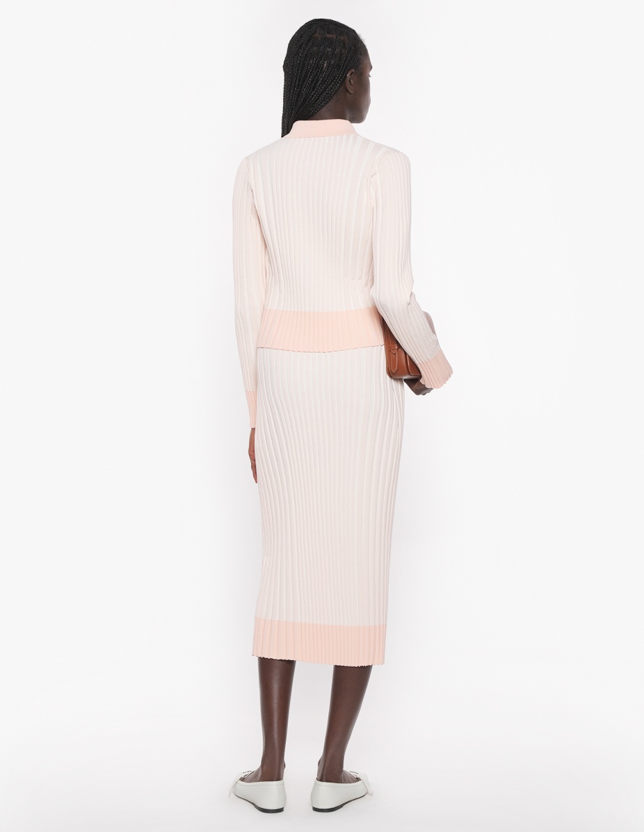 BABY FOX PATCH RIBBED MIDI SKIRT - 5