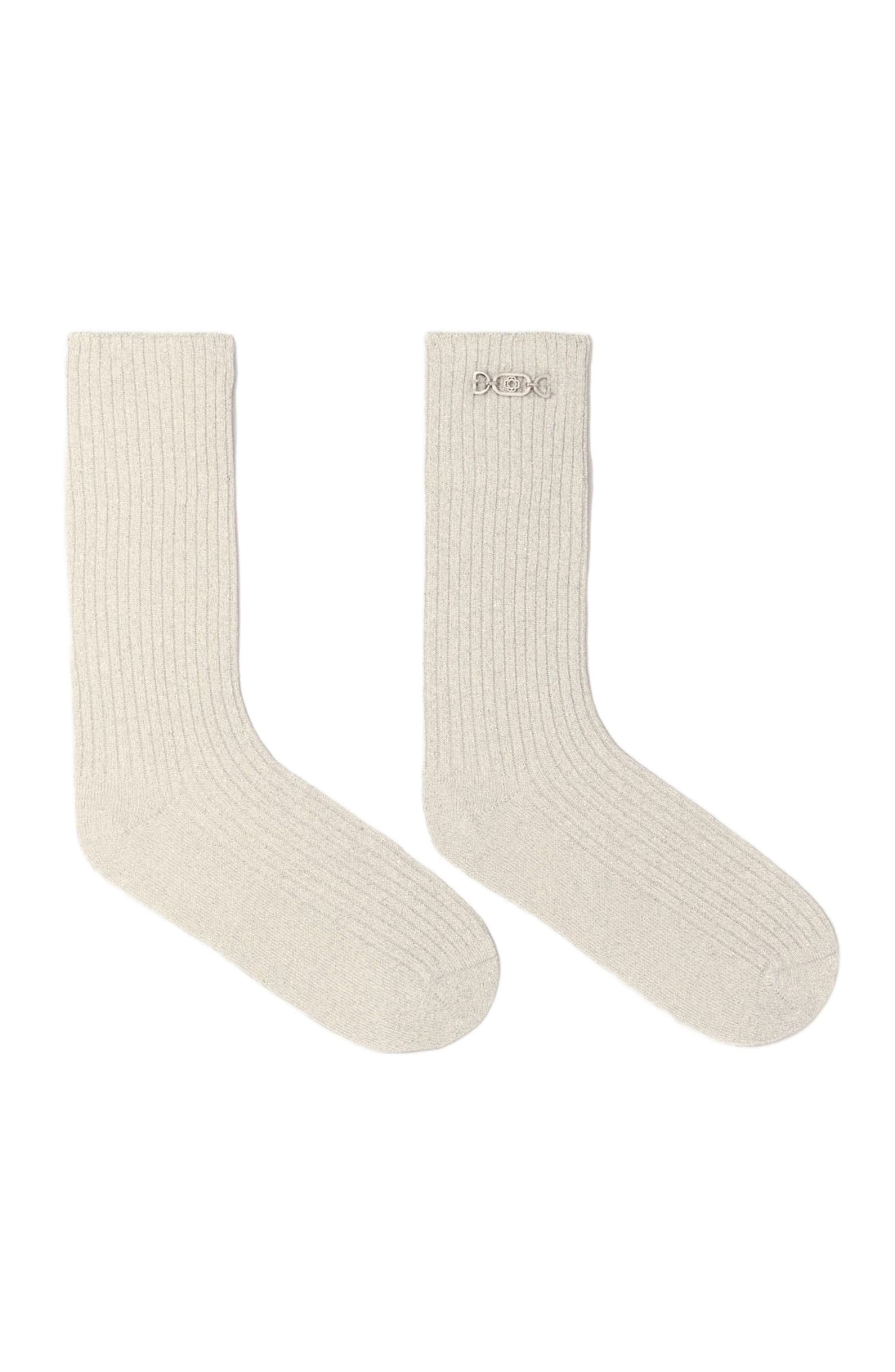 maje Lurex socks in Silver at Nordstrom - 1