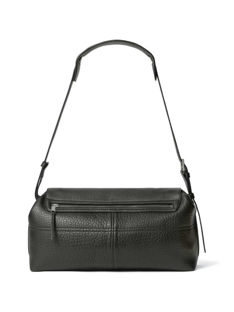flap metal-clip leather shoulder bag 3