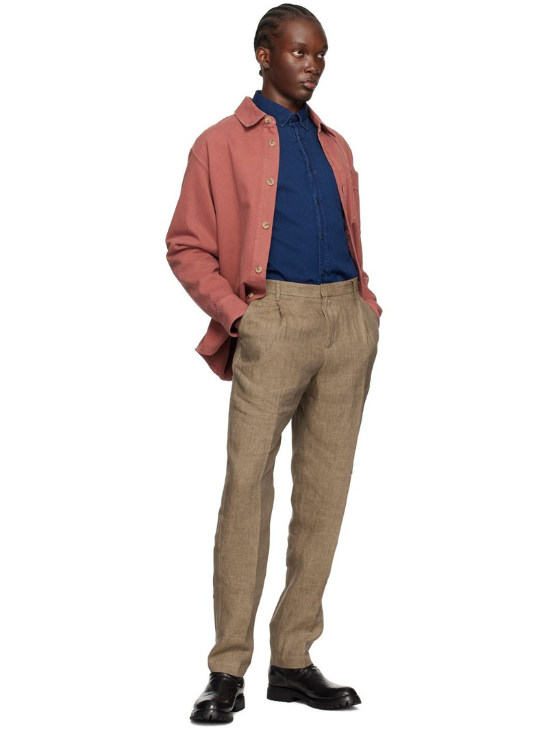 Sunspel Indigo Button-Down Denim Shirt outlook