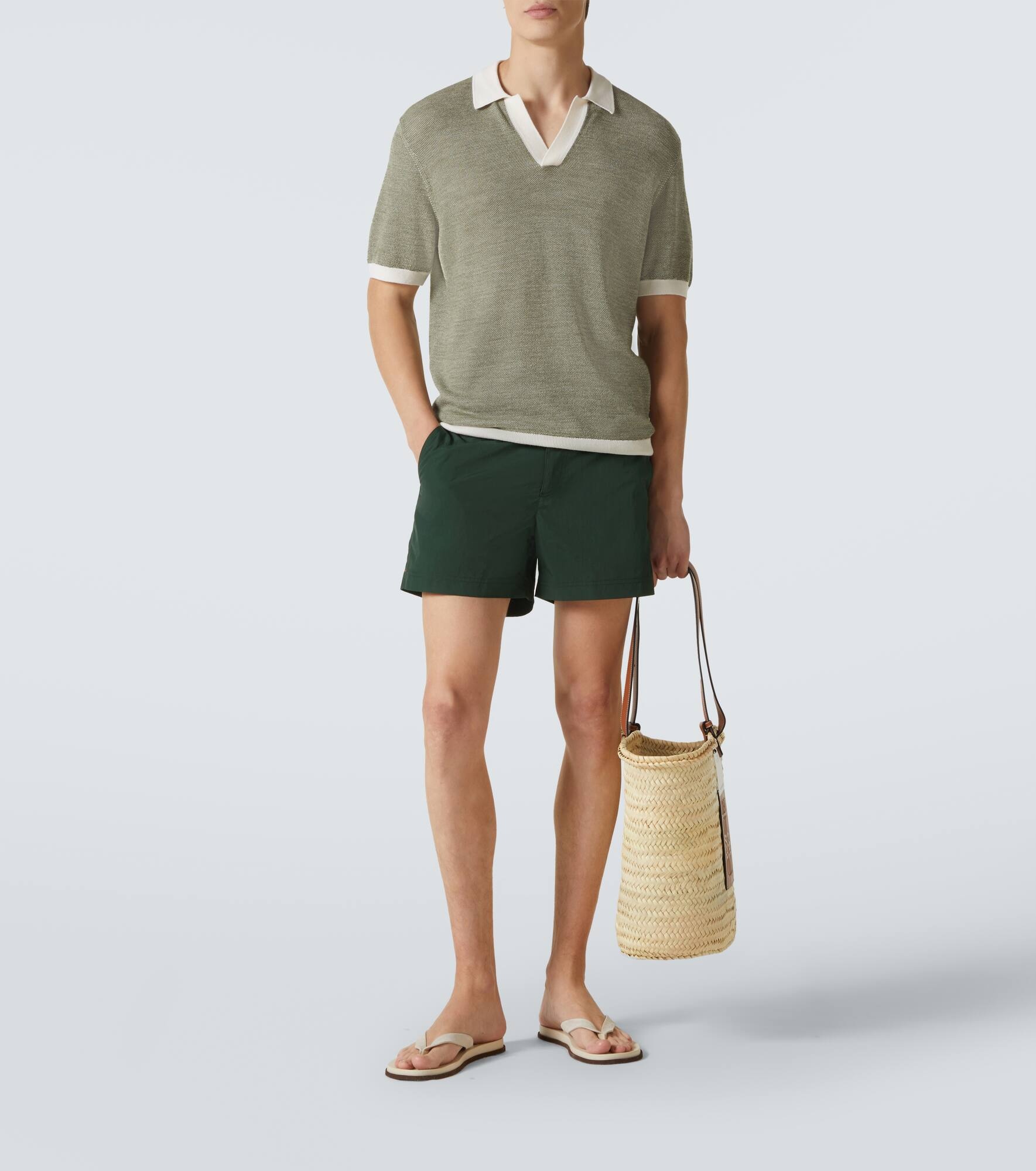Horton knitted wool and cotton polo shirt - 2