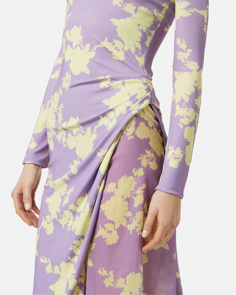 Wild Roses Gathered Midi Dress 3