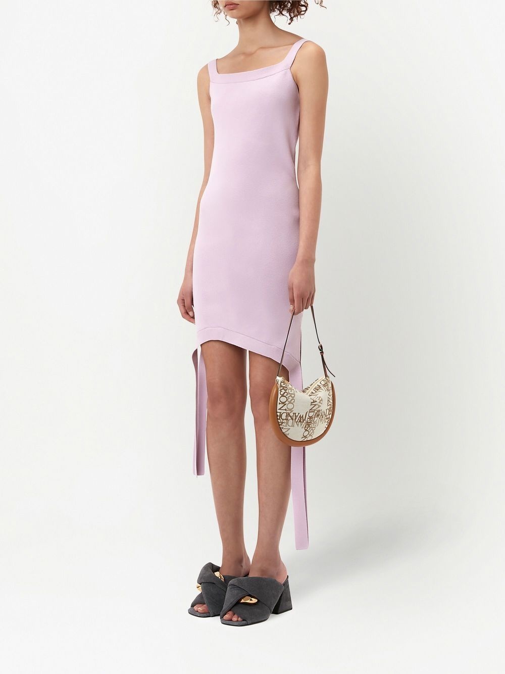 deconstructed knitted mini dress - 4