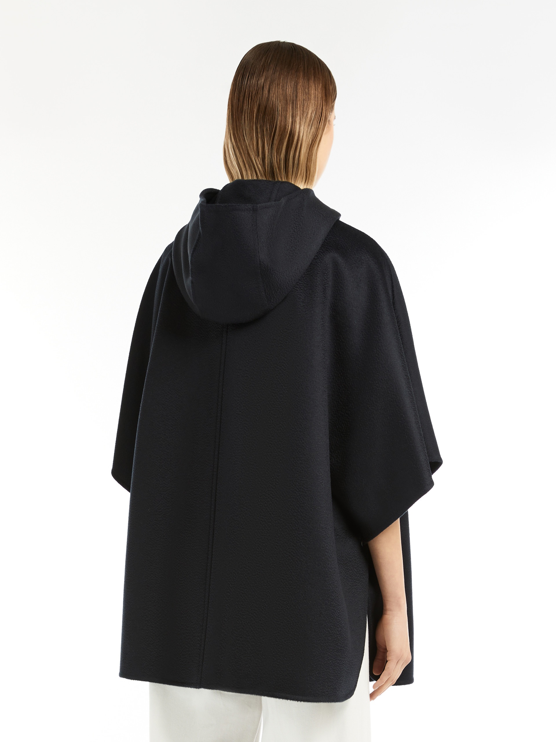 FASE Toggle-fastening cashmere cape - 4