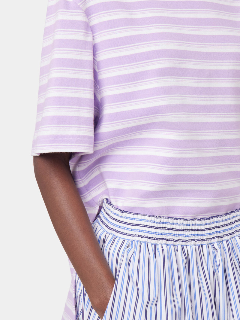 PURPLE OVERSIZED TEE-SHIRT IN COTTON JERSEY 3