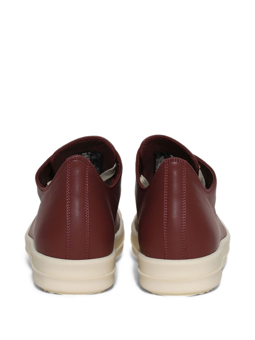 low-top leather sneakers - 2