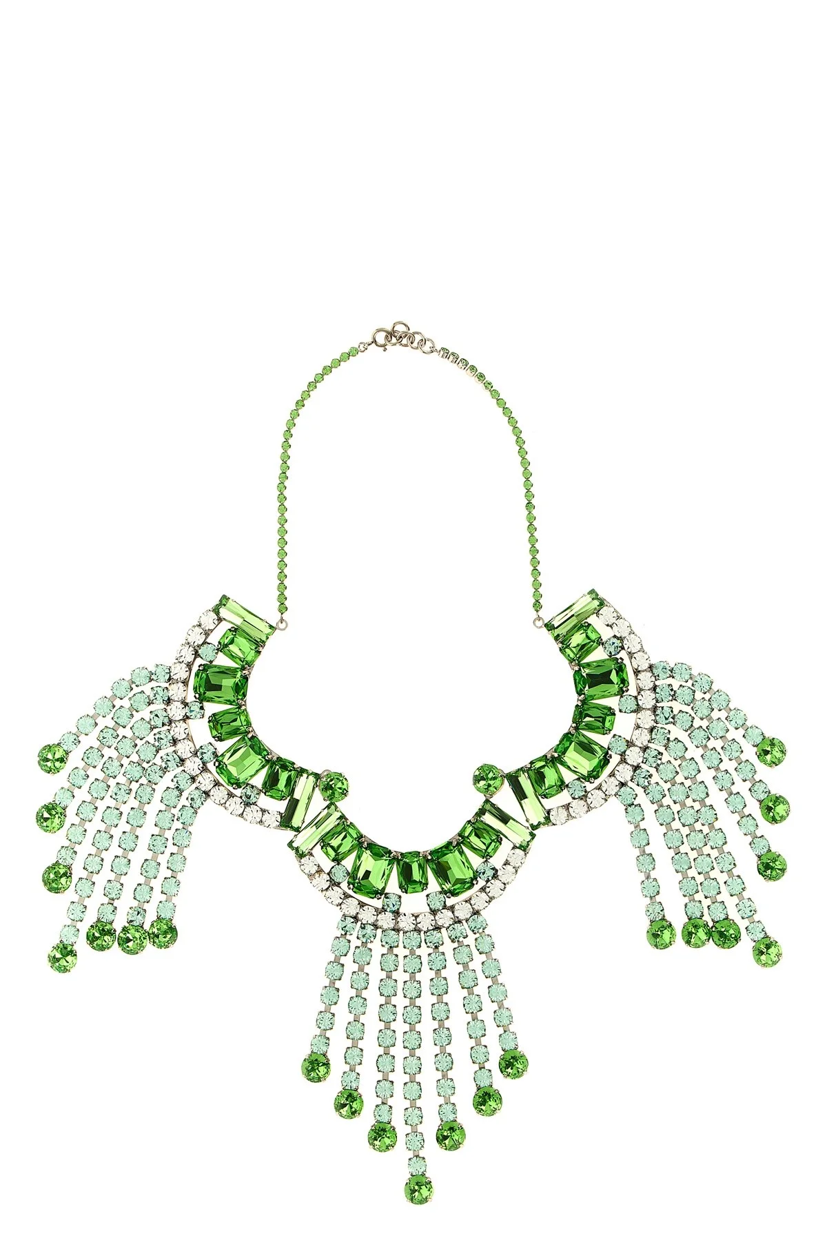 Maxi Necklace With Rhinestones - 1
