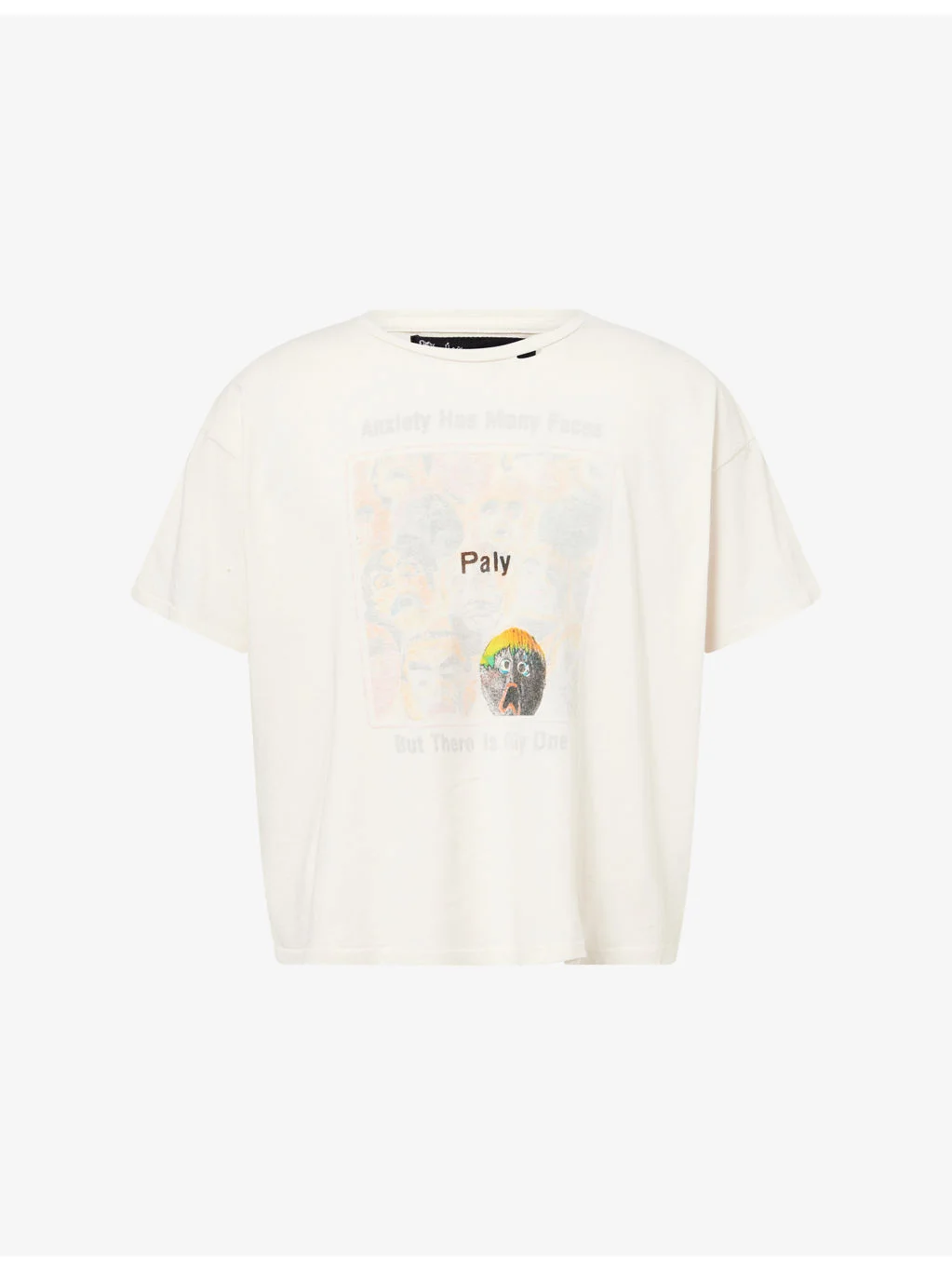 Anxiety Graphic-Print Cotton T-Shirt - 1