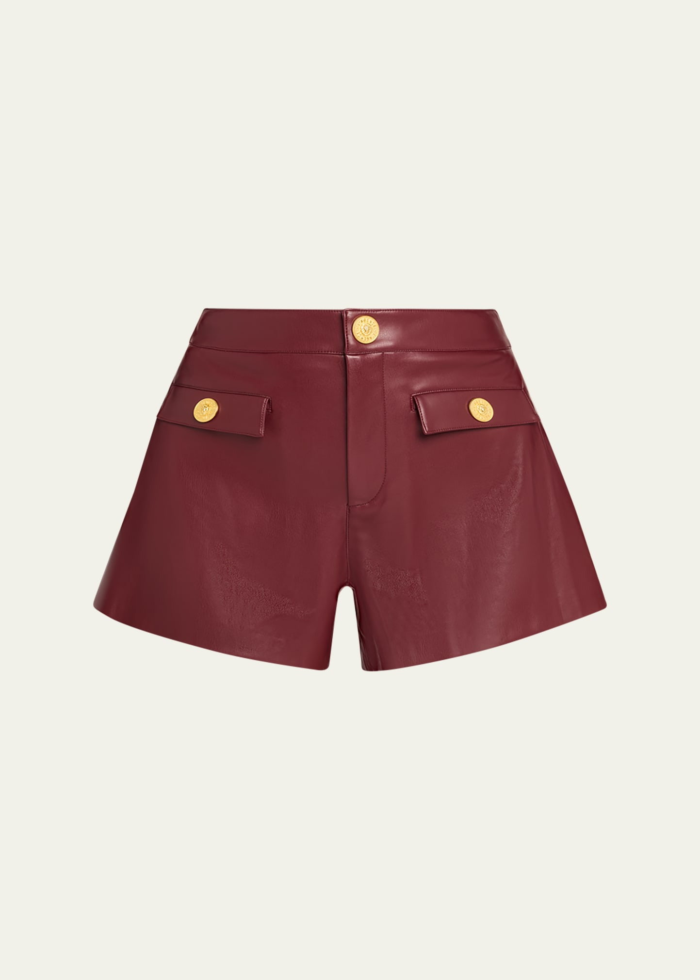 Dionne Faux Leather Shorts - 1