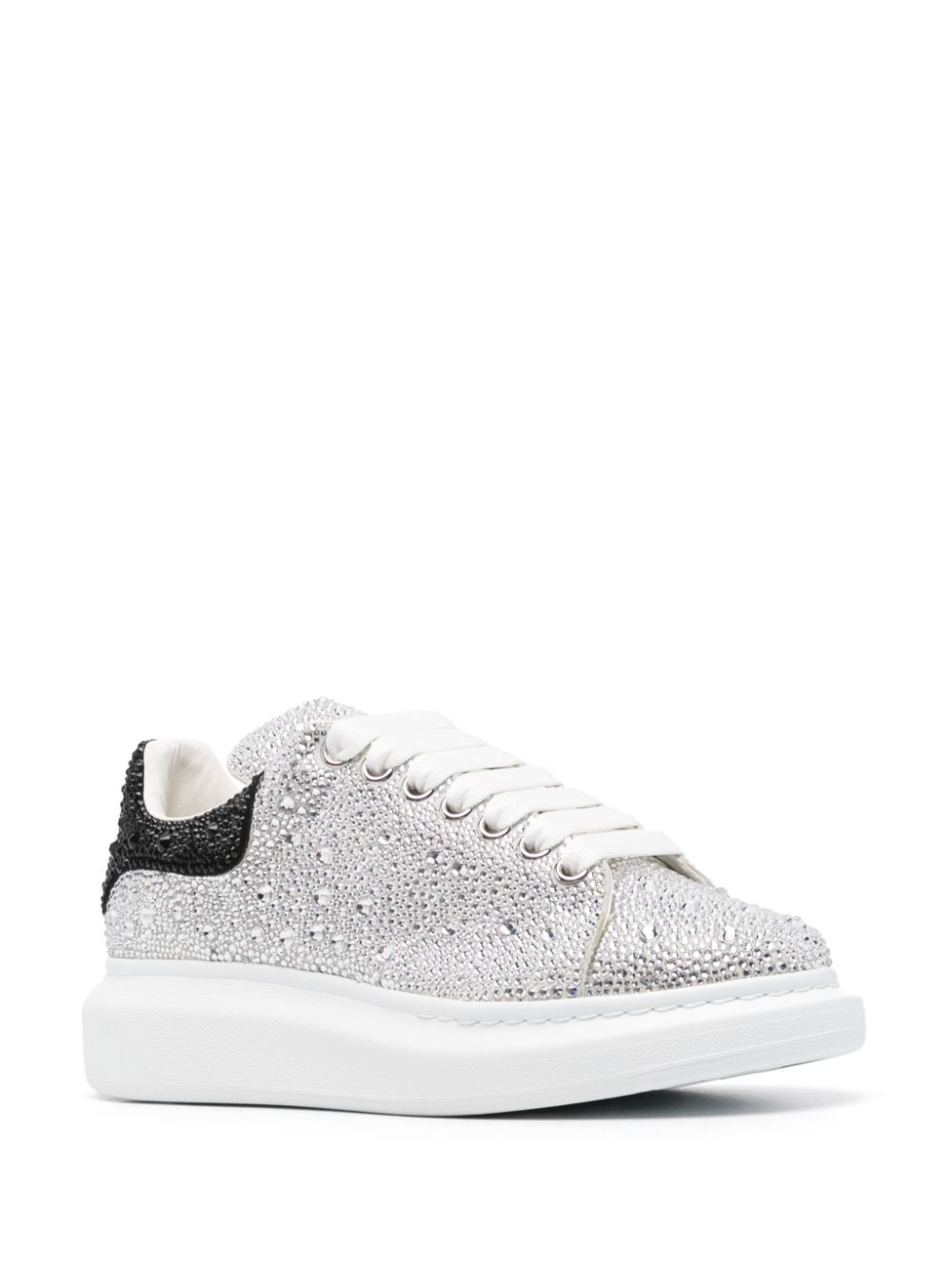Oversized crystal-embellished sneakers - 2