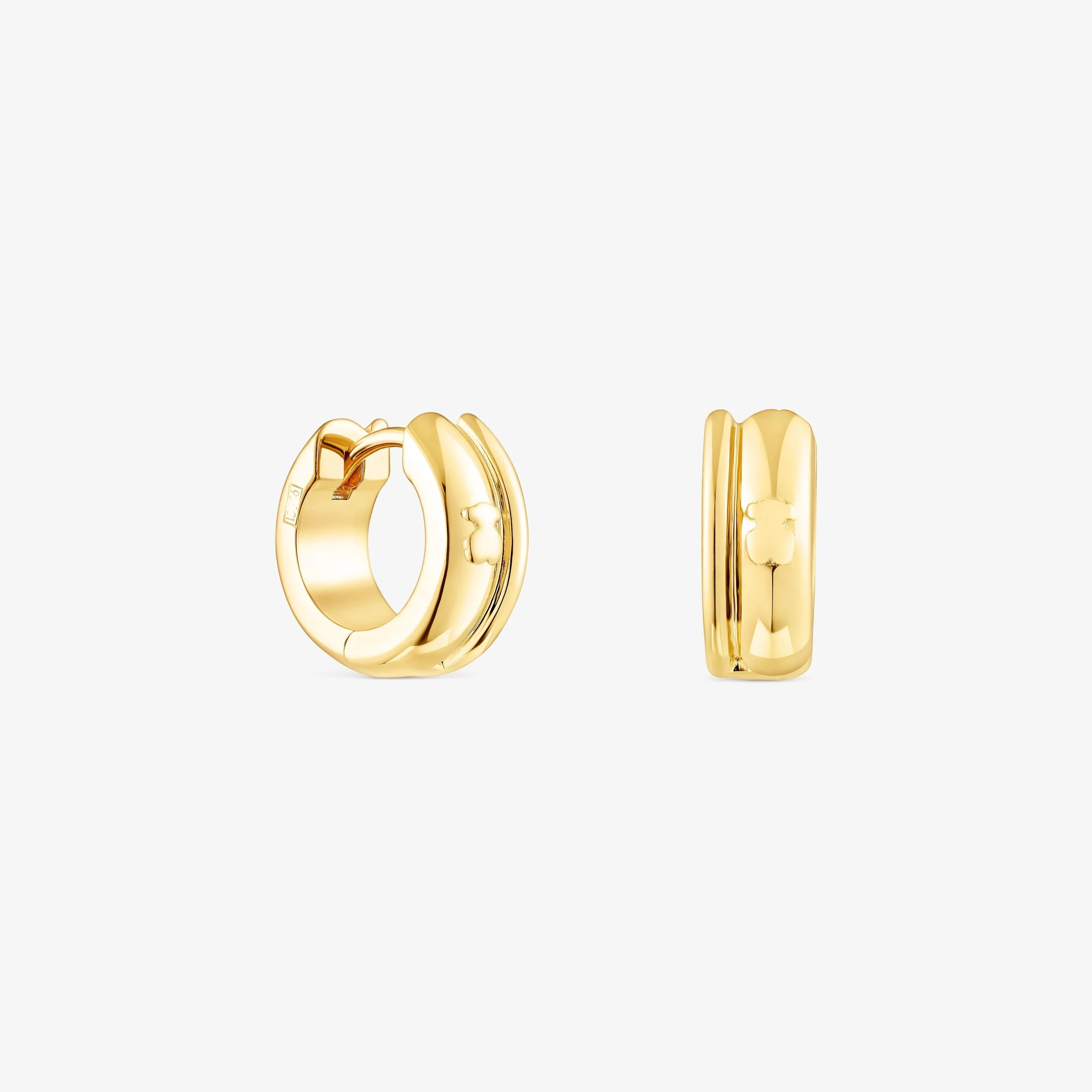 Silver vermeil TOUS Fellow Double-hoop earrings - 1