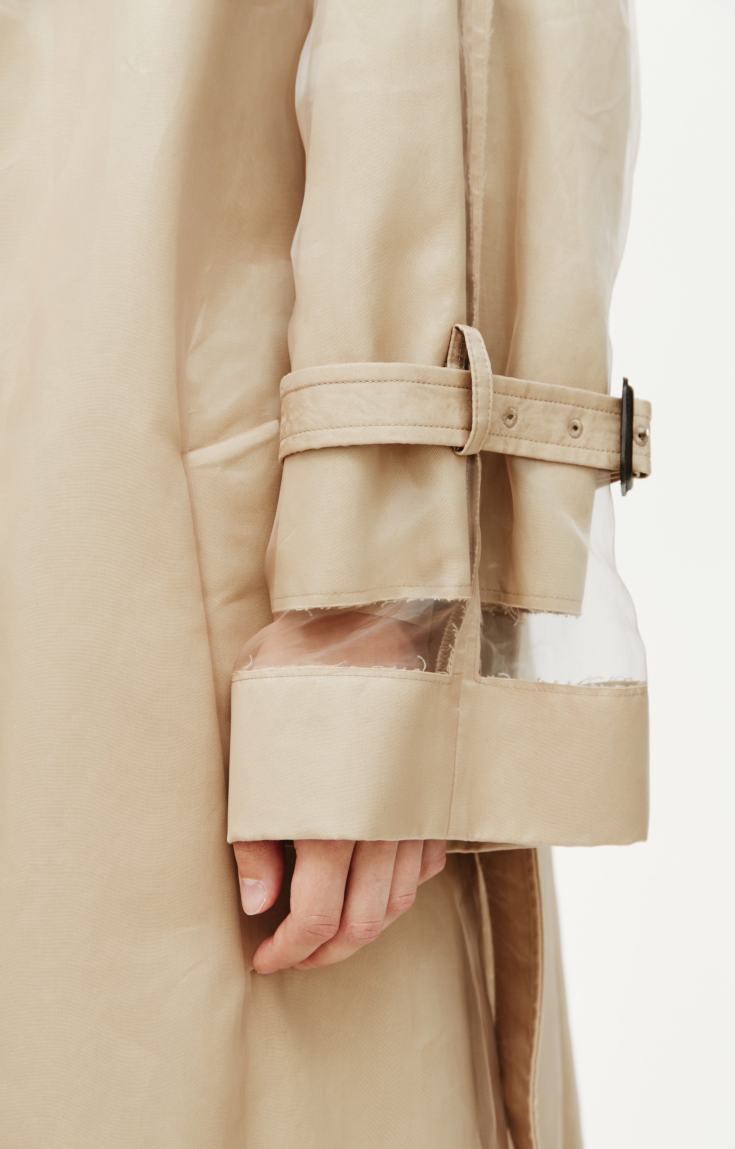 Maison Margiela Reversible Trench Coat In Beige