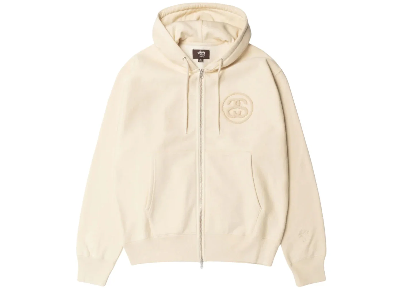Stussy x Wales Bonner Fleece Zip Hoodie Ivory - 1