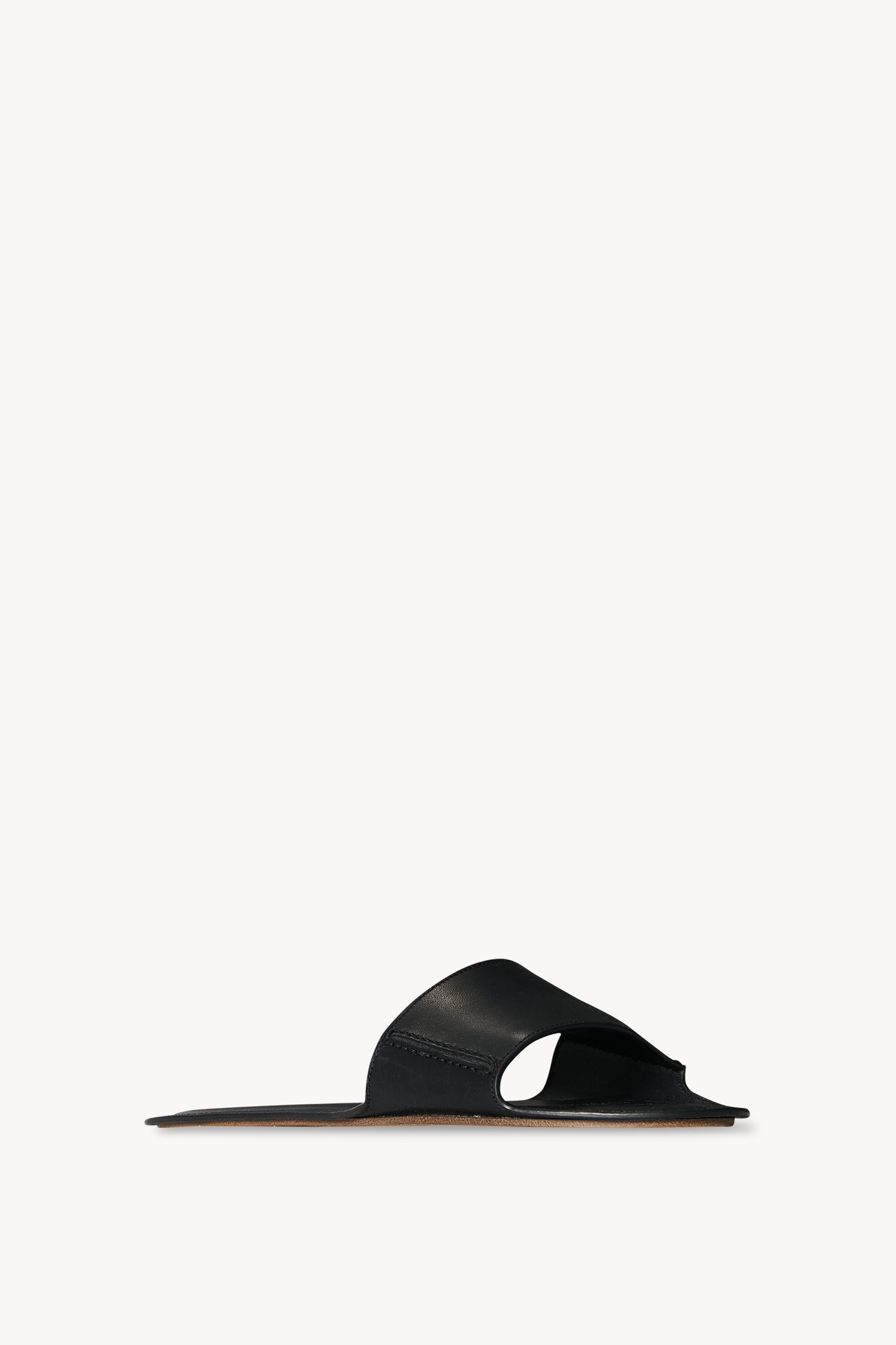 Sara Strap Slide in Leather - 2