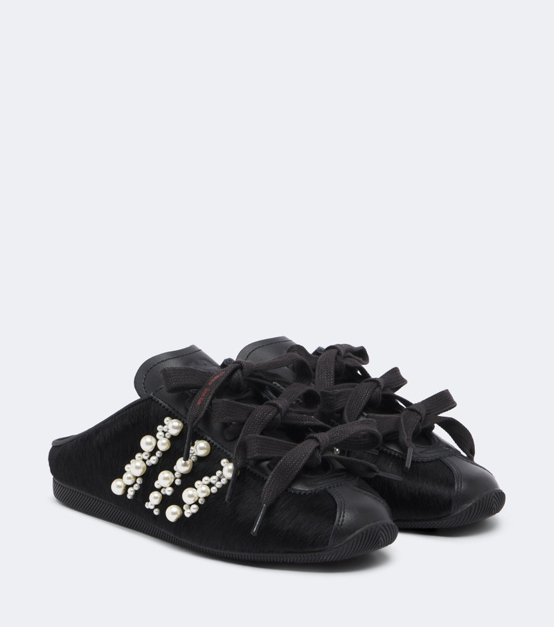 x Simone Rocha Japan calf hair mules 1
