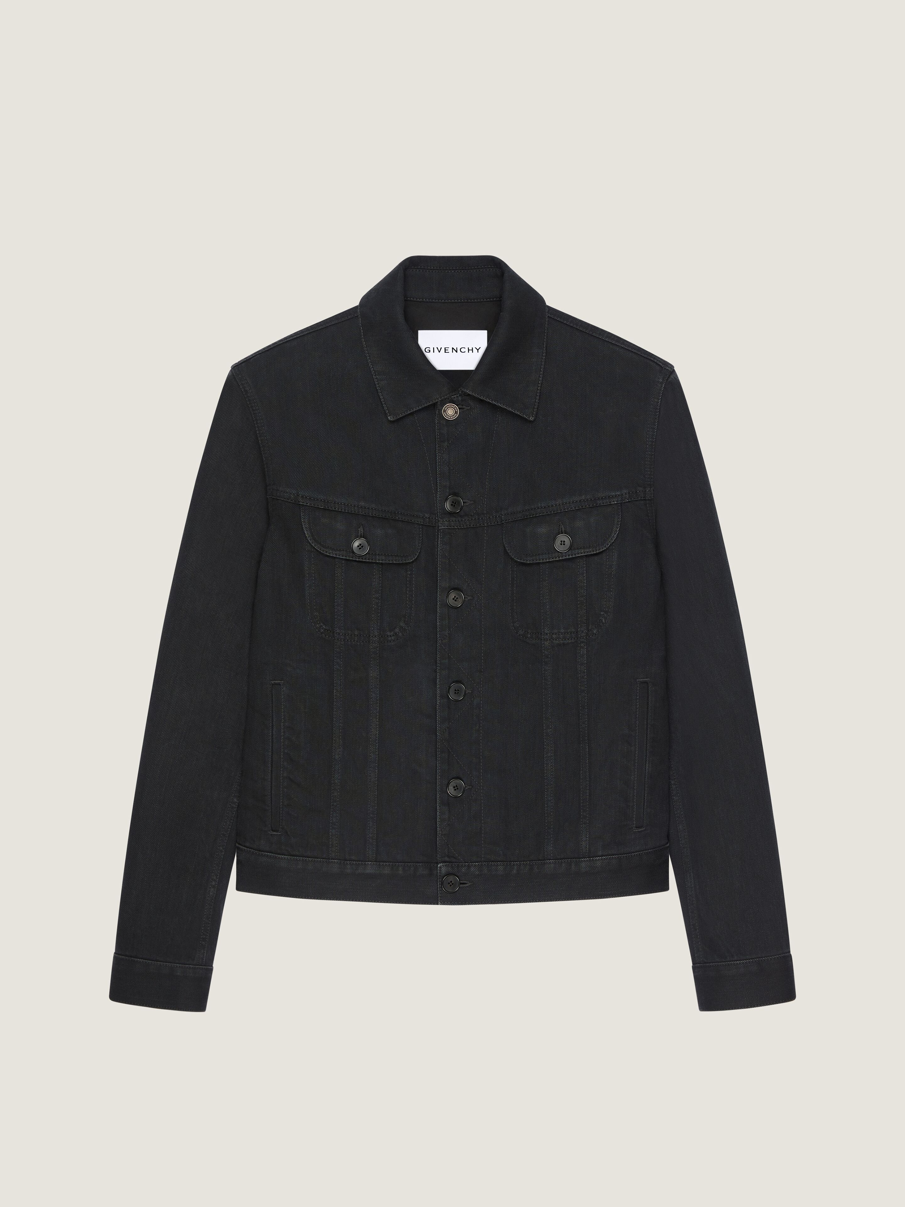 JACKET IN BLACK DENIM - 1