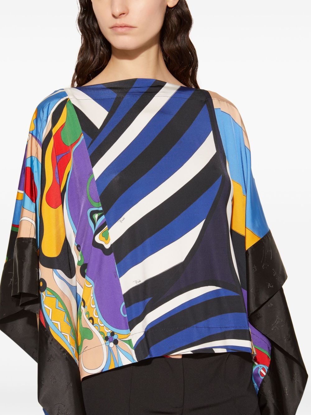 Iride-print kaftan - 5