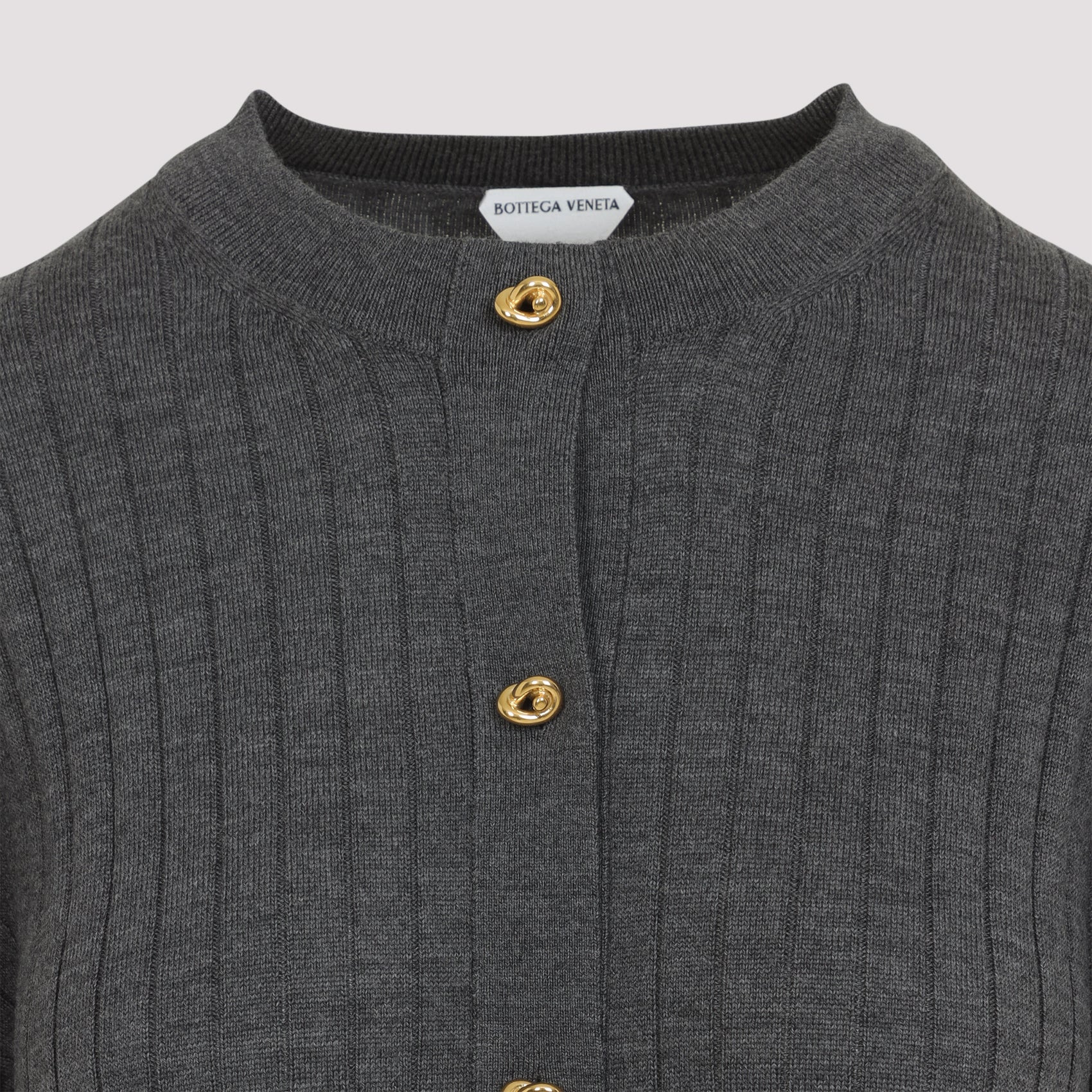 Bottega Veneta Wool Ribbed Cardigan Women - 4
