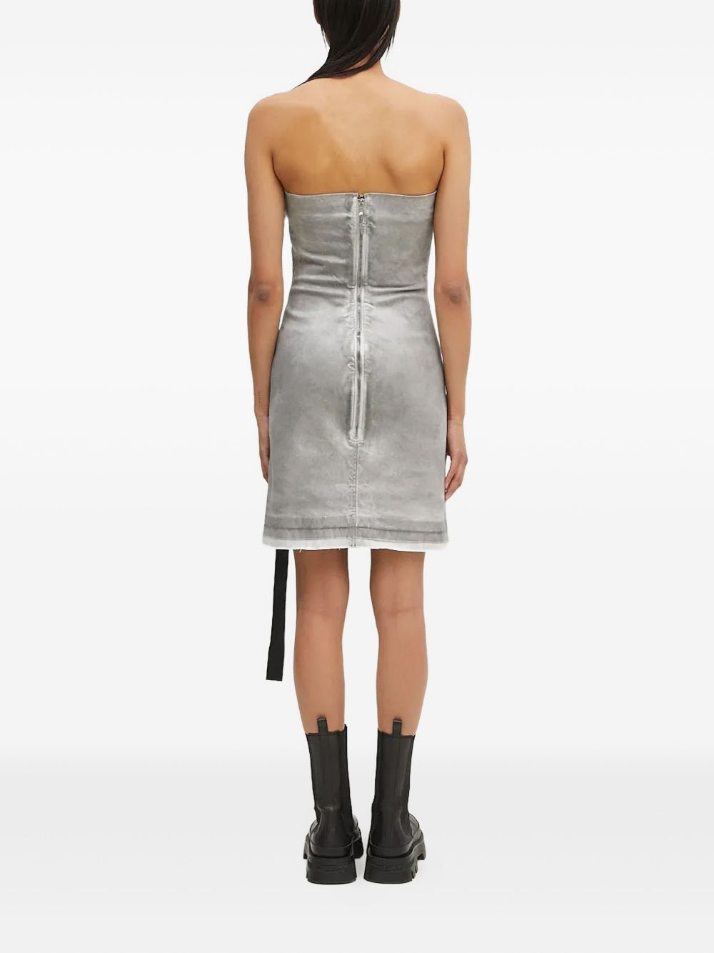 strapless seam-detail midi dress - 3