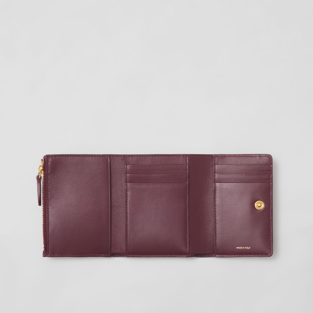 Small Monogram Motif Leather Folding Wallet - 3