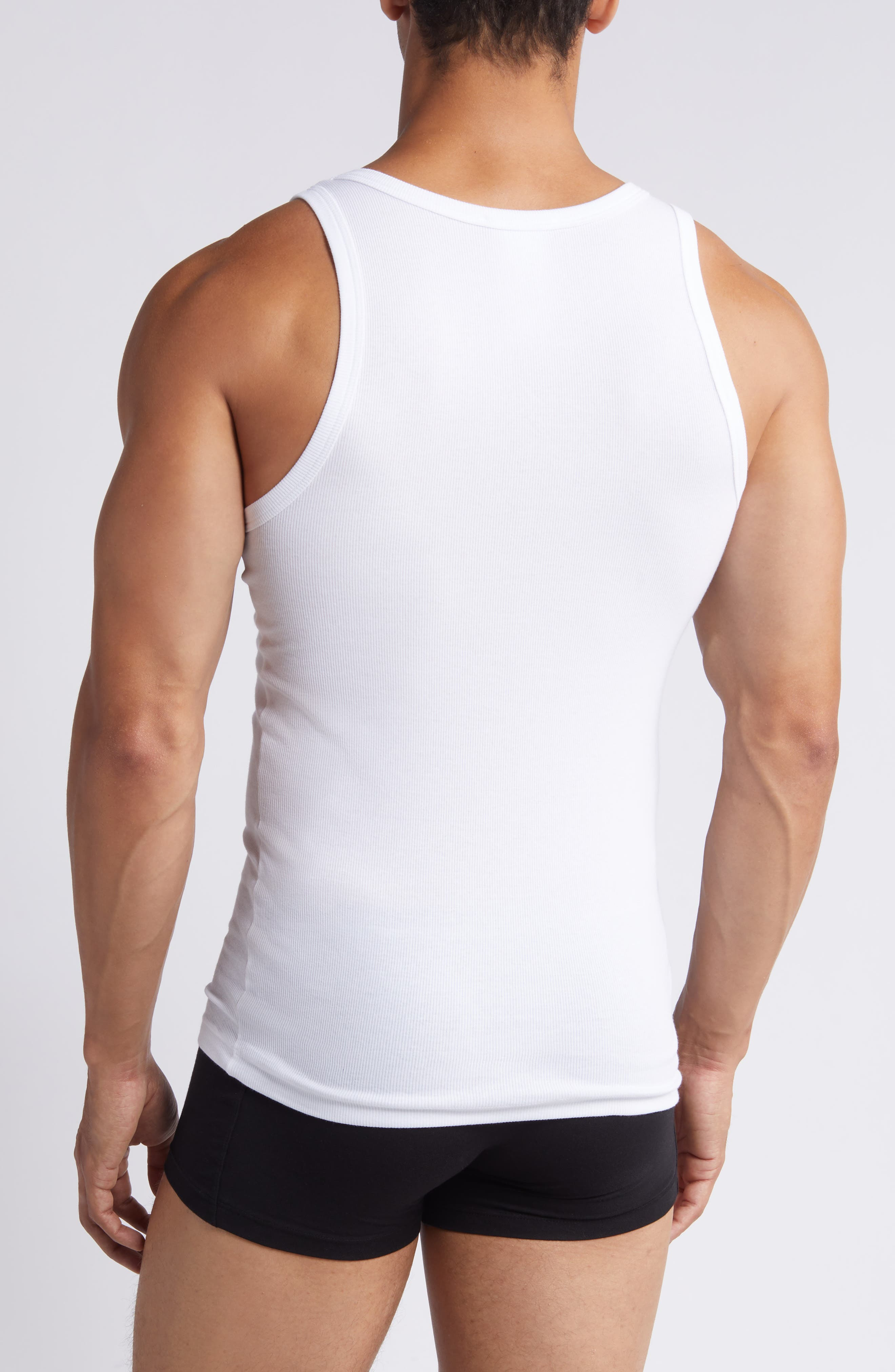 Embroidered Logo Rib Tank - 2