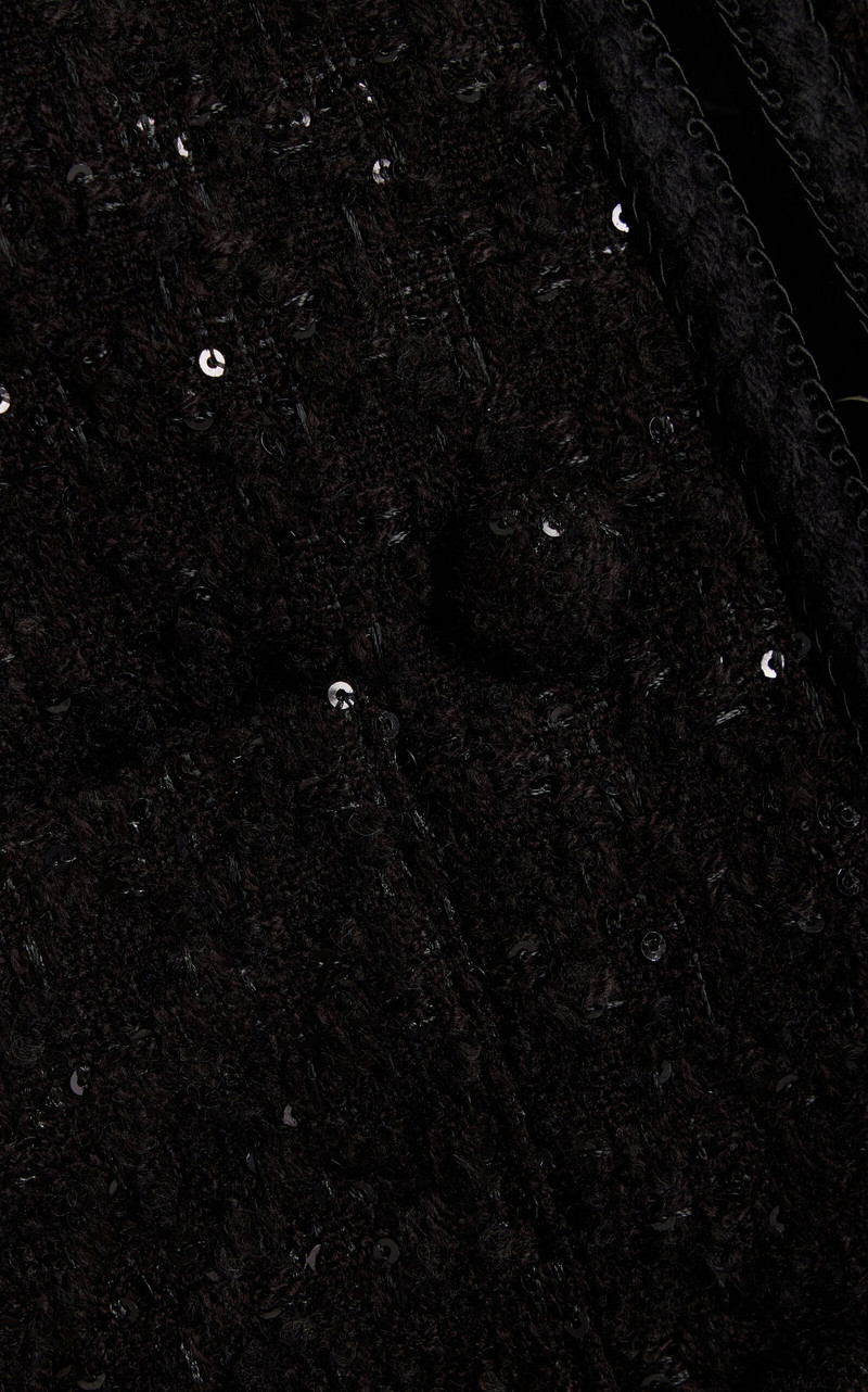 Cropped Bouclé Jacket black 5