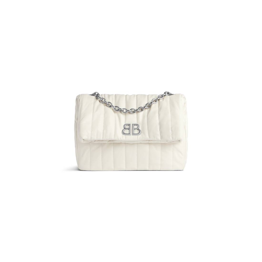 Women's Monaco Small Chain Bag Quilted  in White - 5