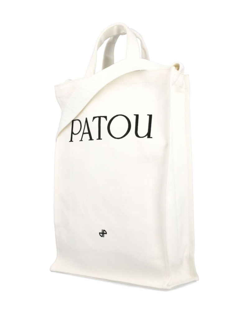 logo-print vertical tote bag 4
