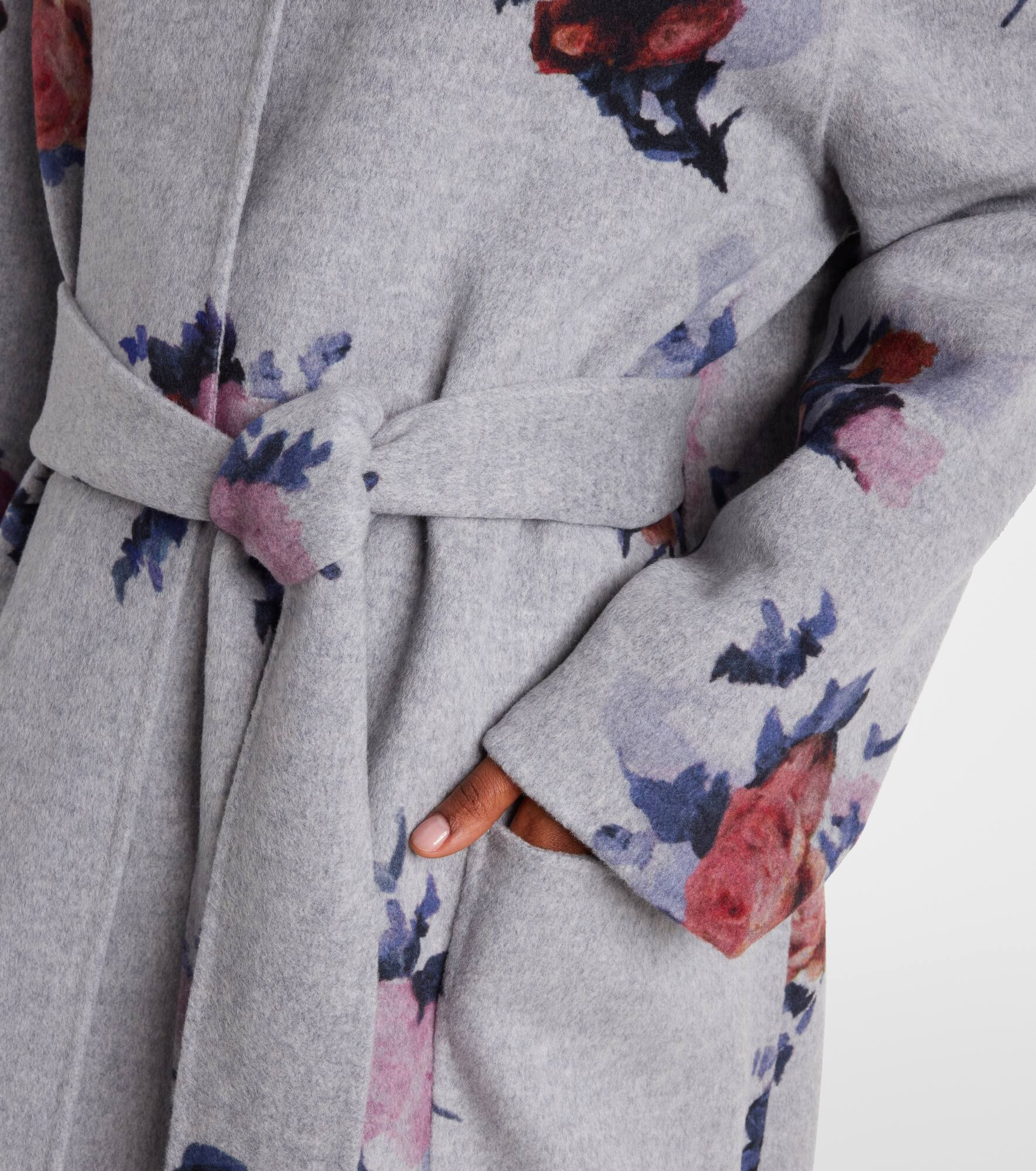 Floral wool coat - 5