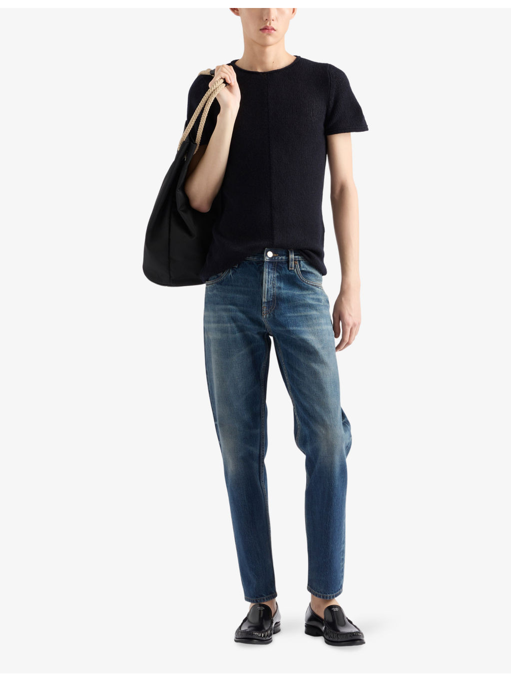 Short-Sleeved Slim-Fit Cashmere Jumper - 2
