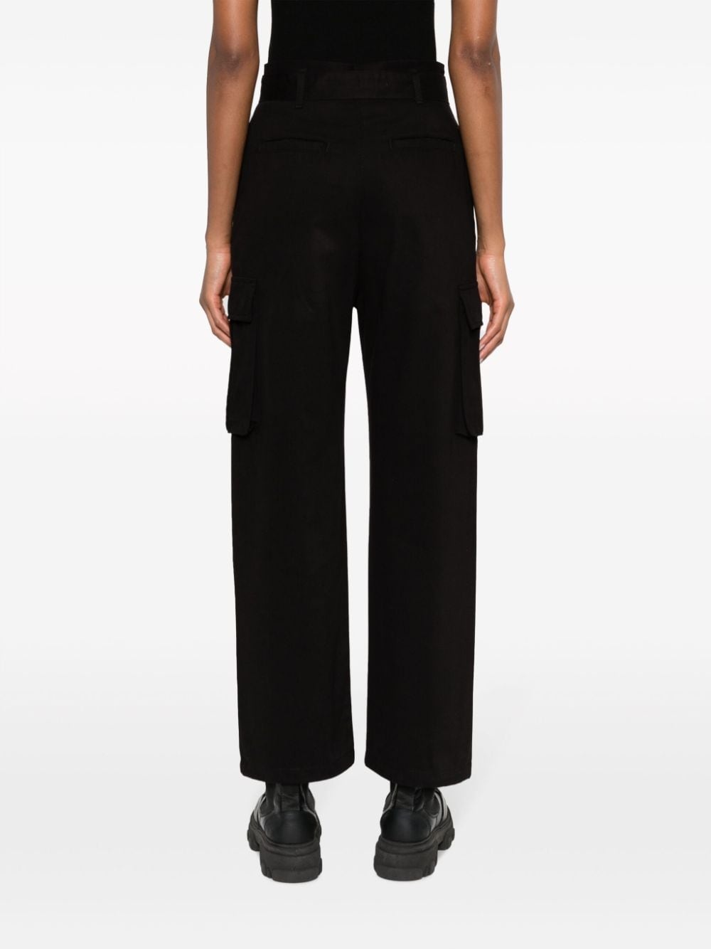 straight-leg cargo trousers - 4
