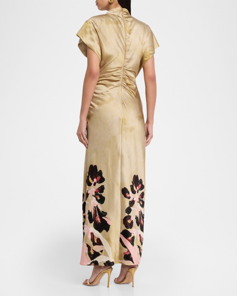 Beckford Printed Satin Maxi Dress 3