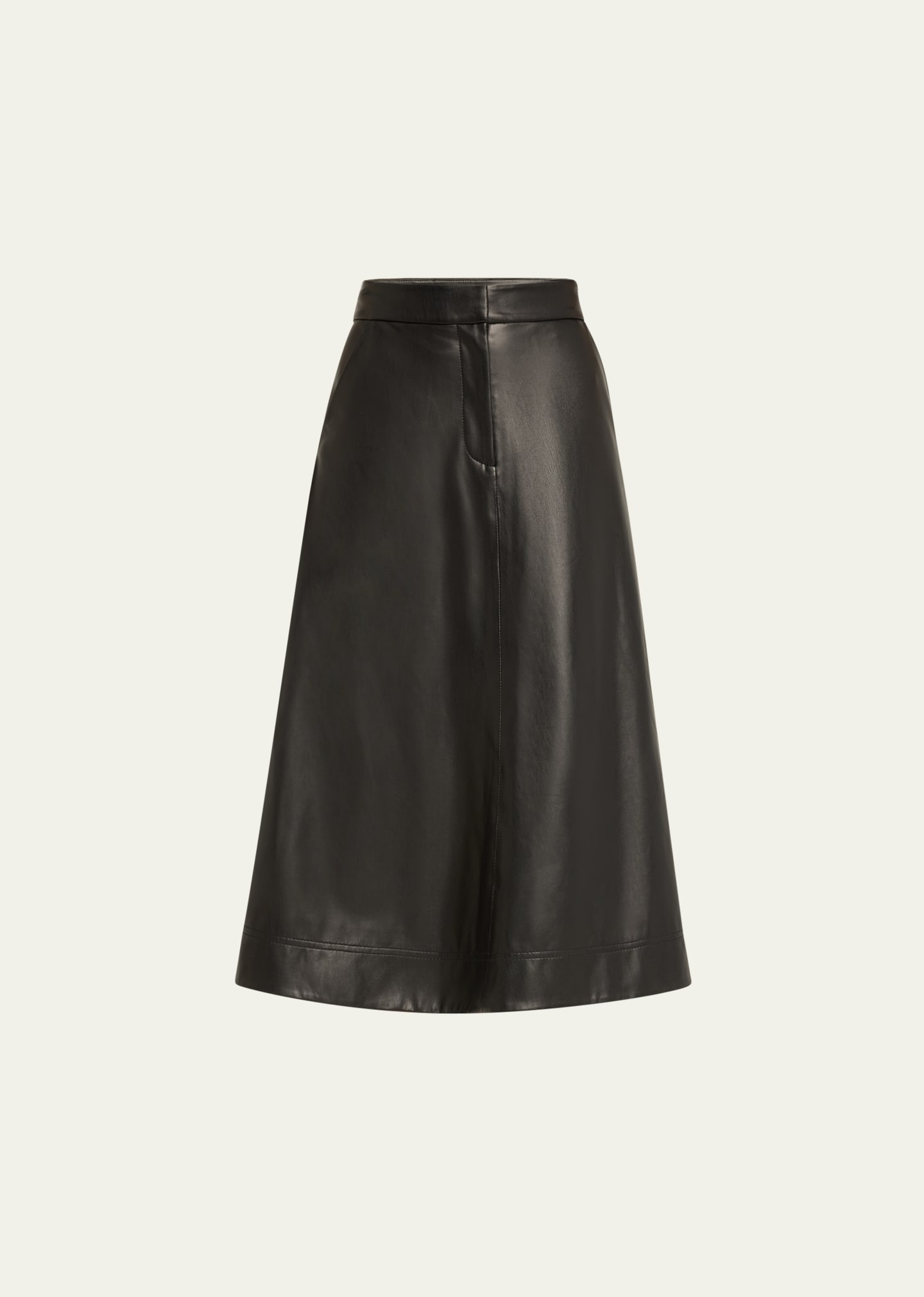 Louise Vegan Leather Skirt - 1