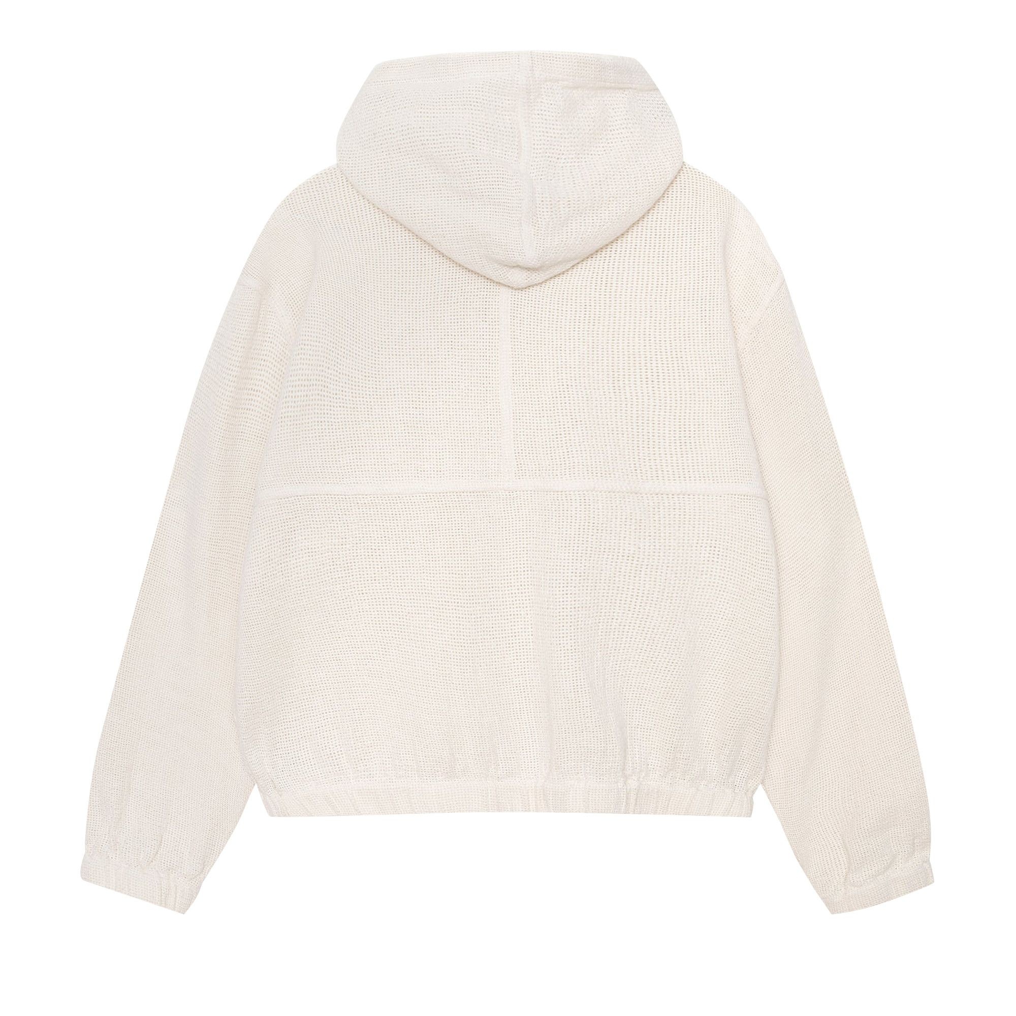 Stussy Mesh Zip Hoodie 'Bone' - 2