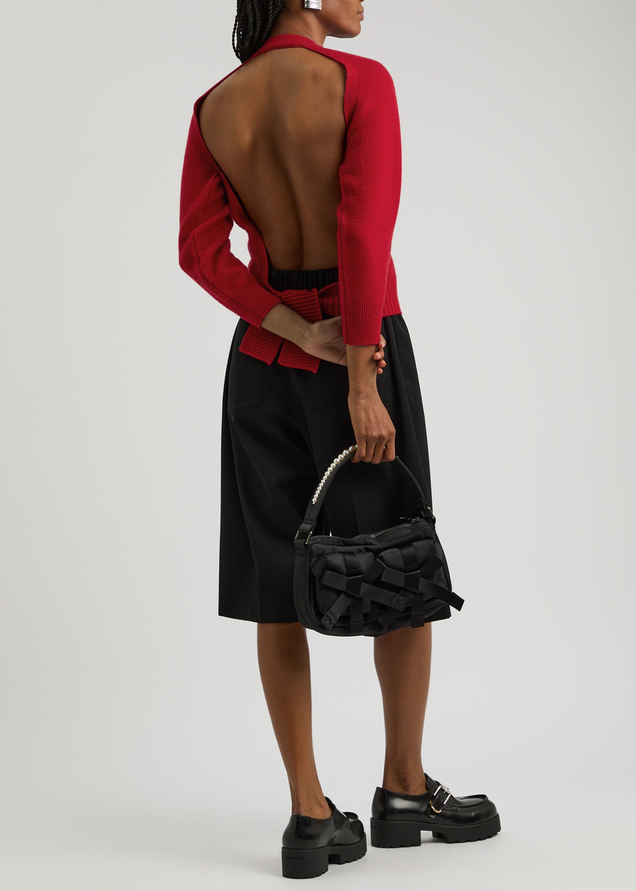 Simone Rocha Open-back Wool-blend Cardigan - 4