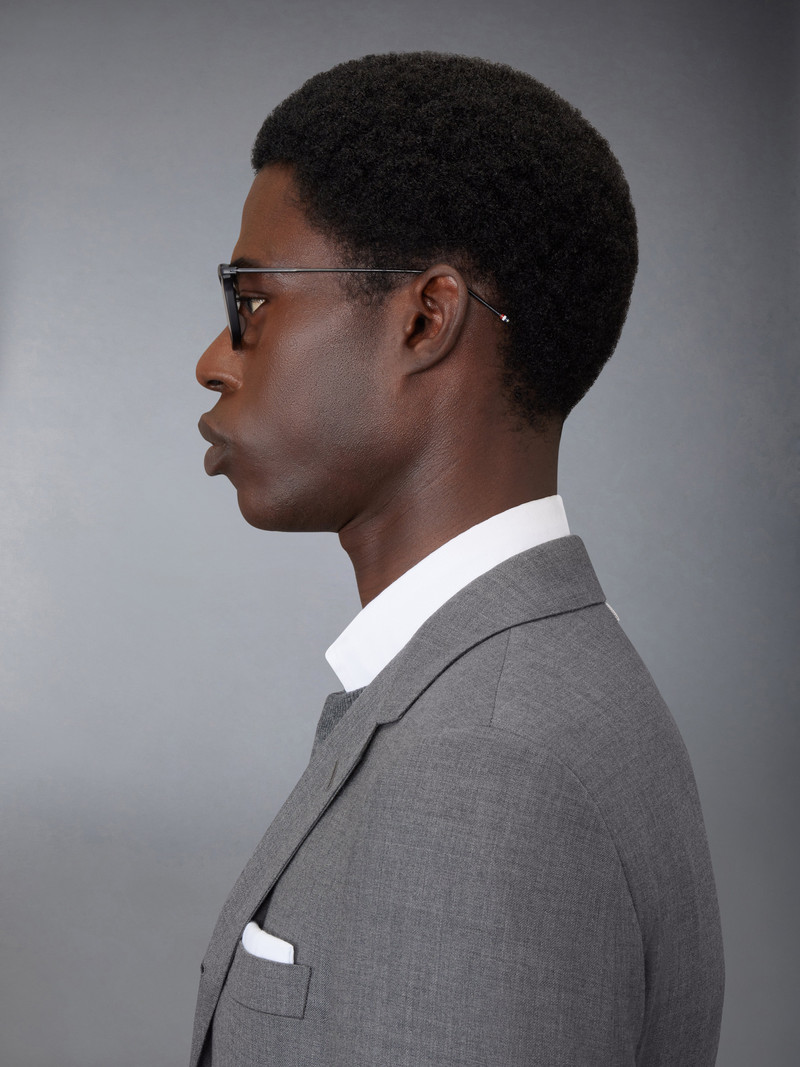 Acetate And Titanium Rectangular Eyeglasses 5