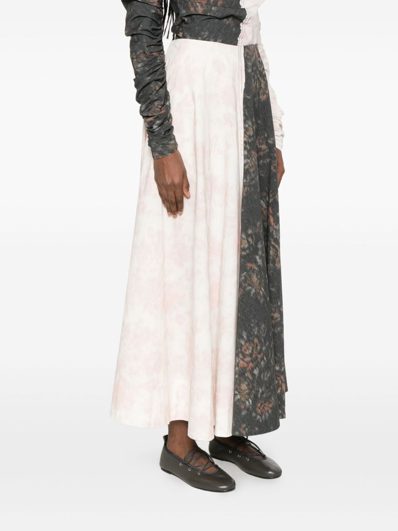 floral-print panelled skirt 3