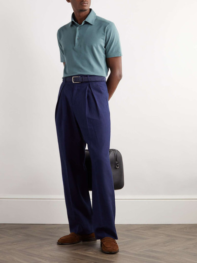 Loro Piana Cotton-Piqué Polo Shirt outlook