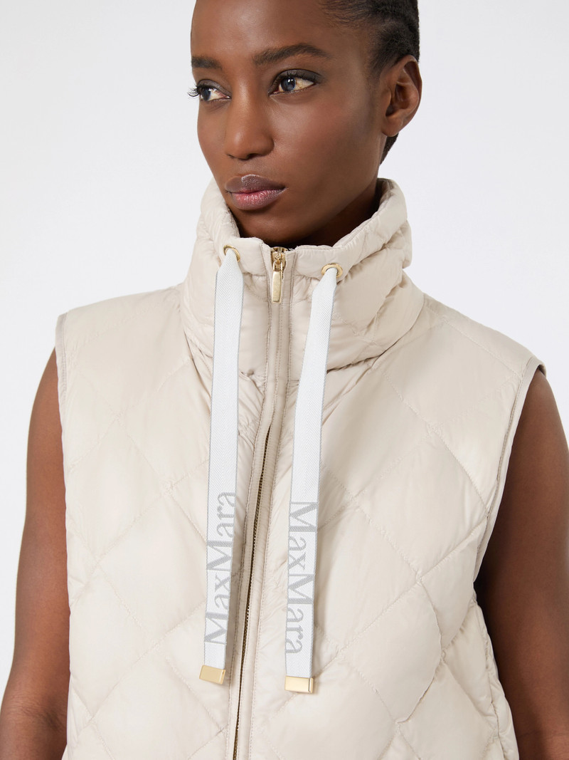 TREGIC Padded water-repellent nylon canvas gilet - SAND 5