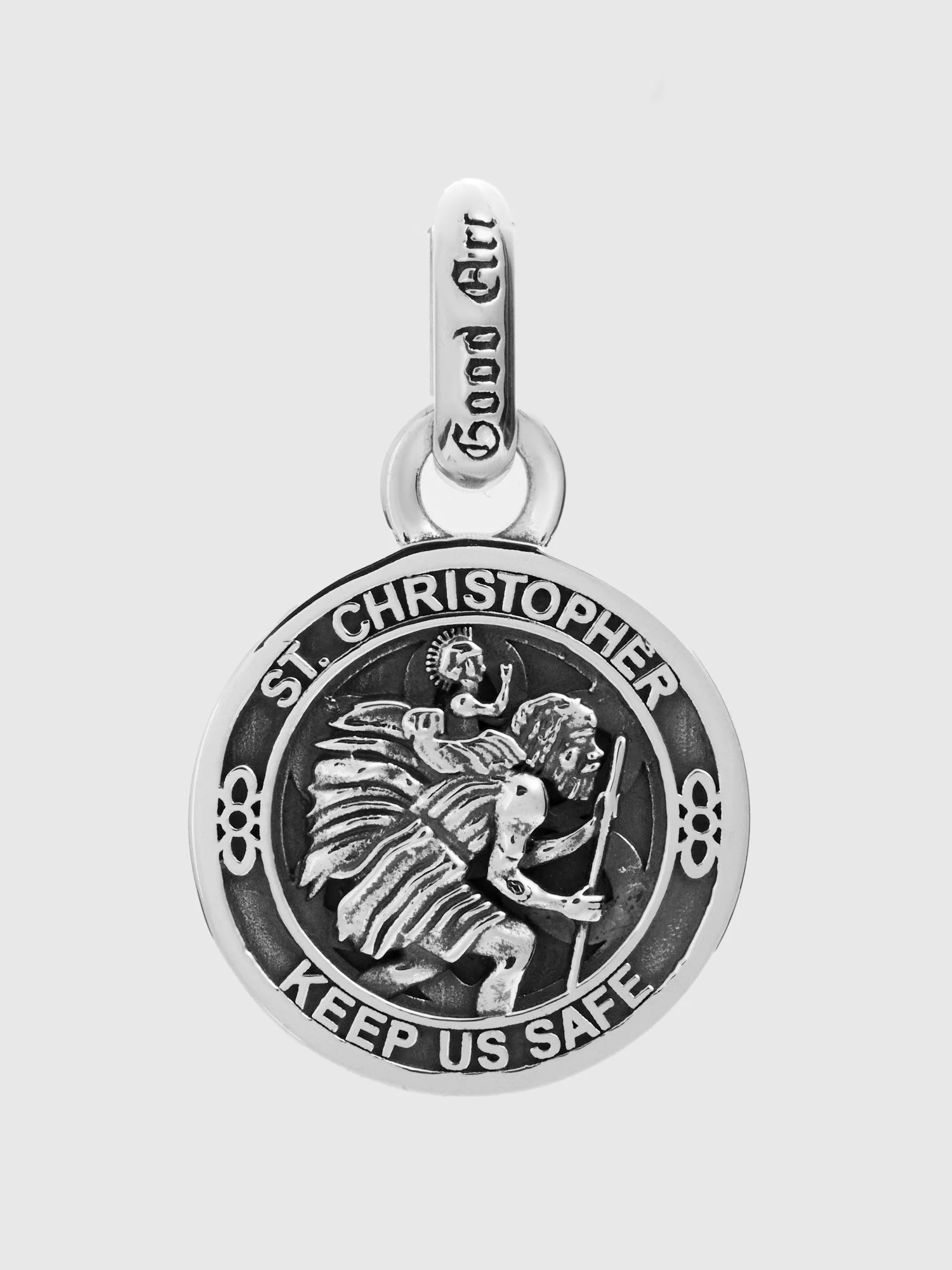 Saint Christopher Pendant in Sterling Silver - 1