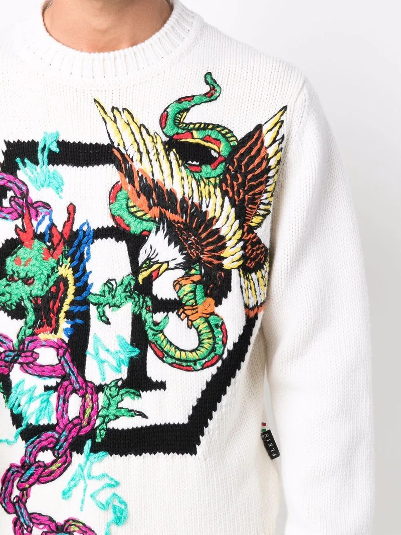 patterned intarsia-knit jumper 6