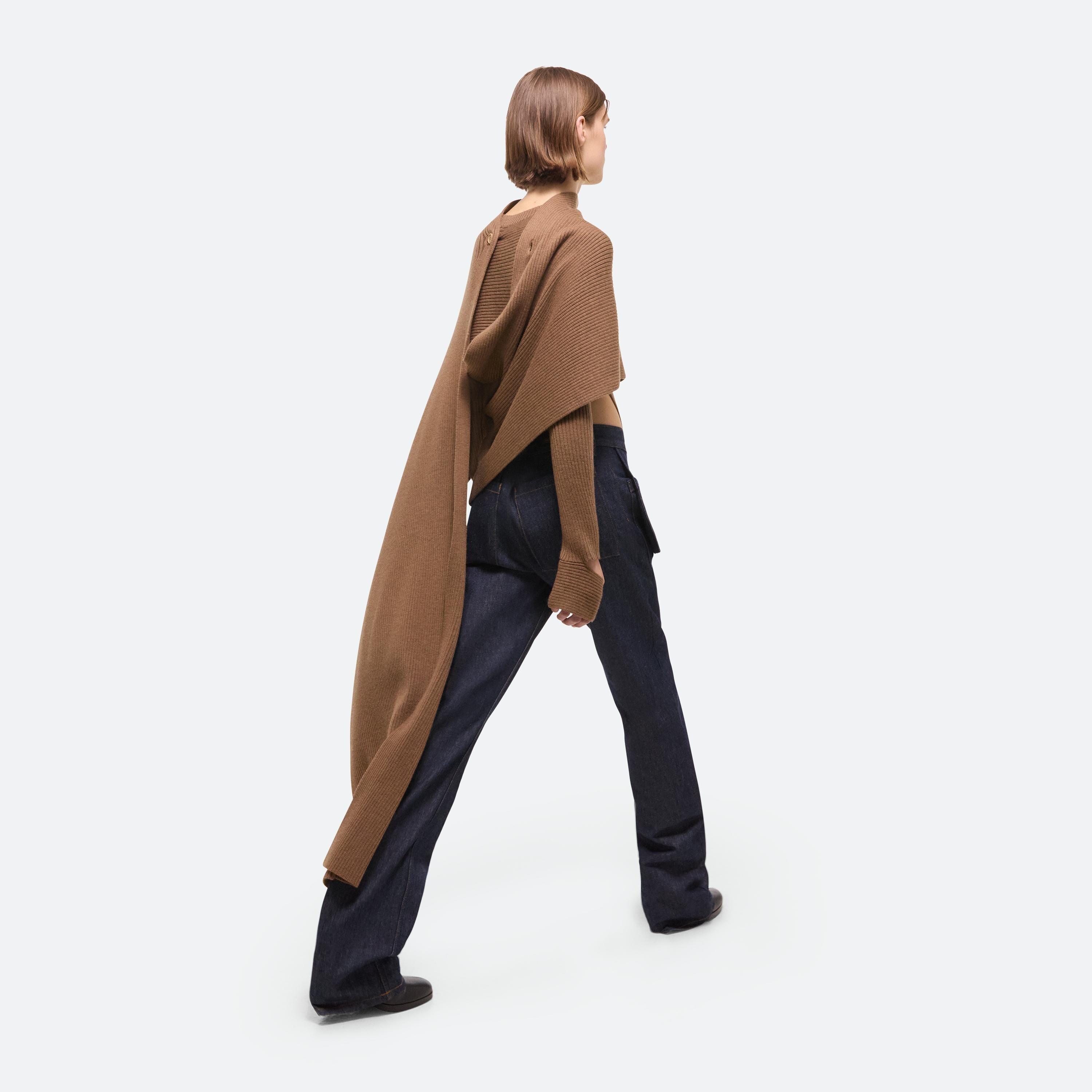 DRAPED RIB SWEATER - 7