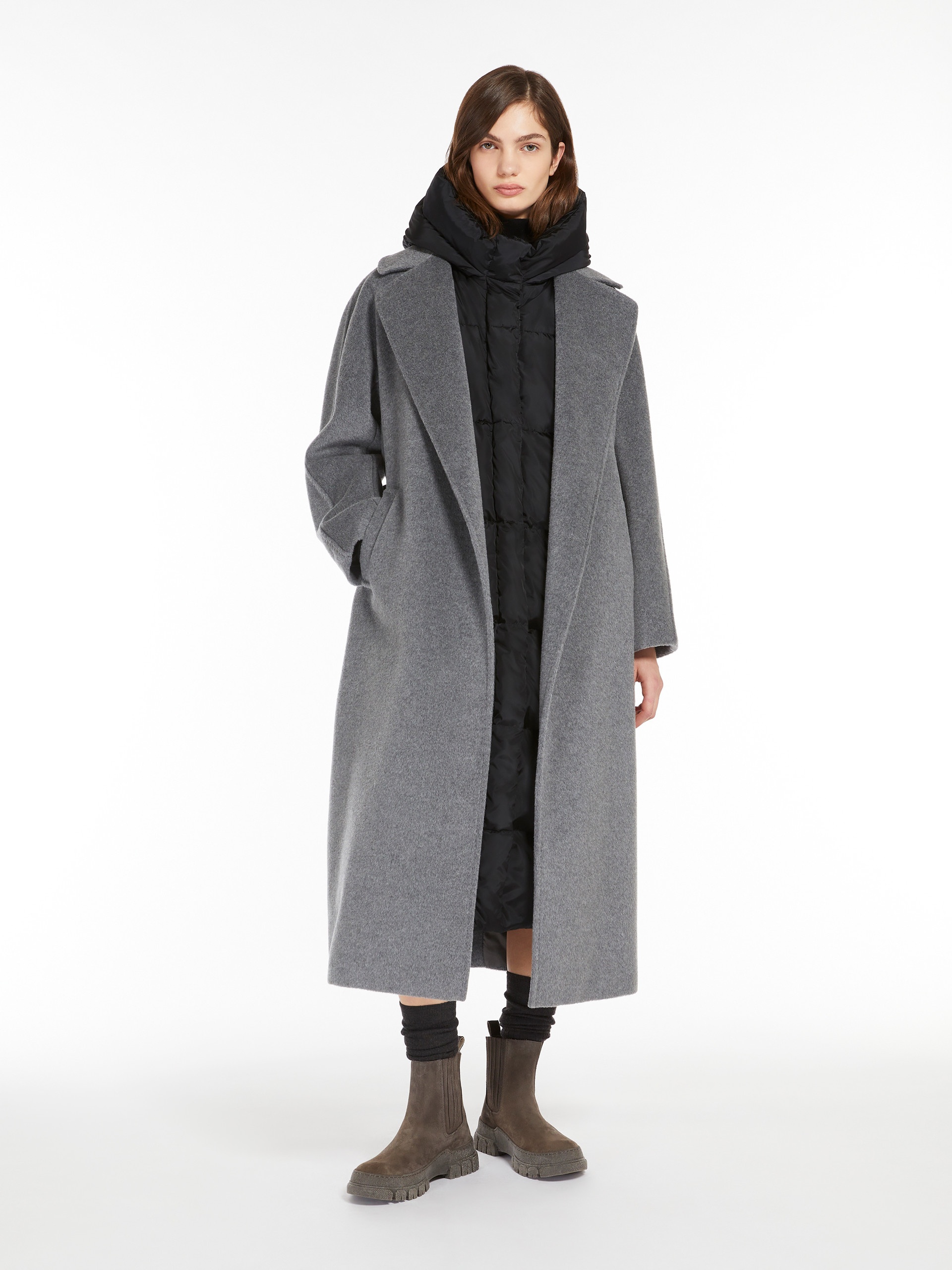 TEMPERA Wool and alpaca robe coat - 2