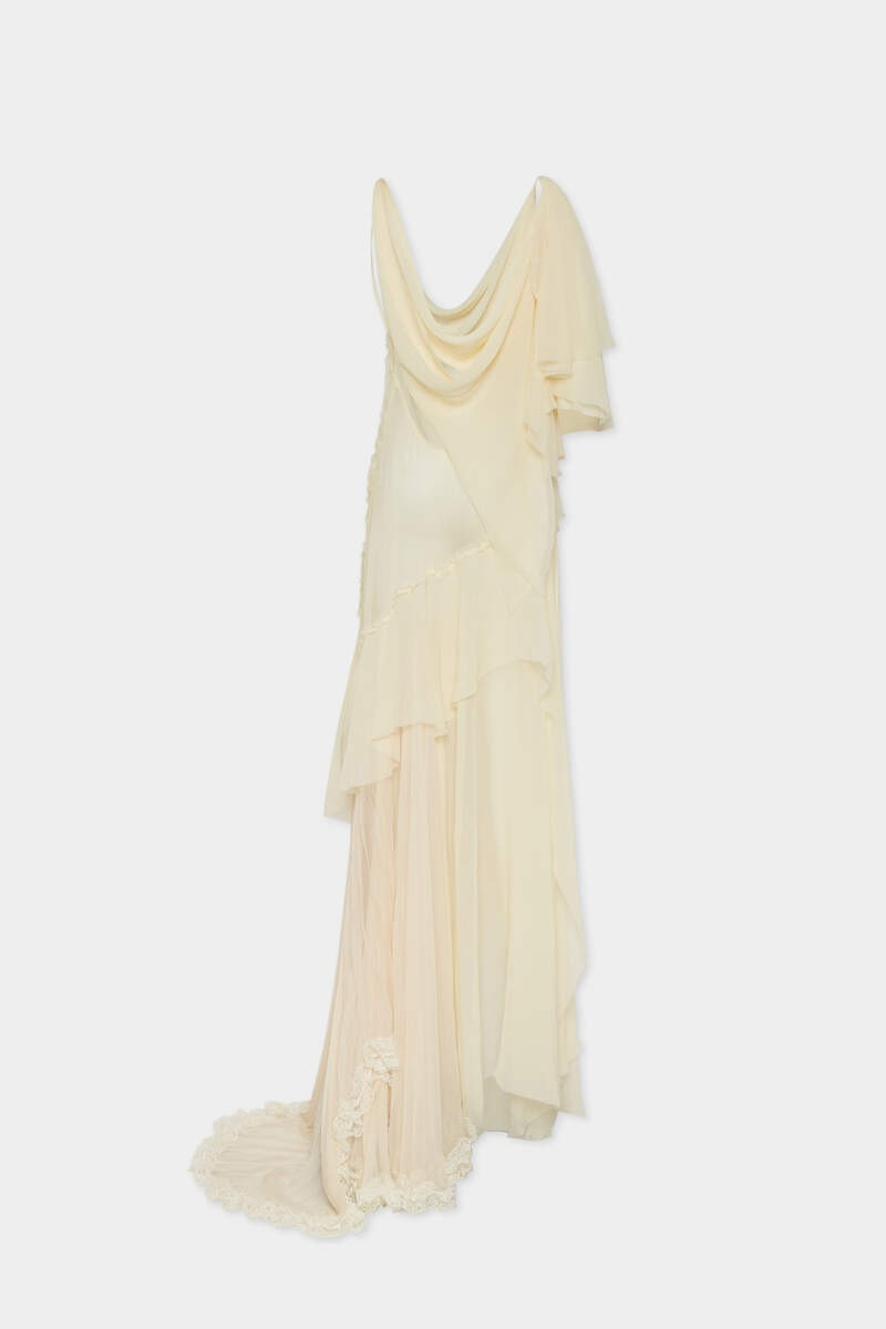 DSQUARED2 DELICATE SHEER GOWN DRESS outlook