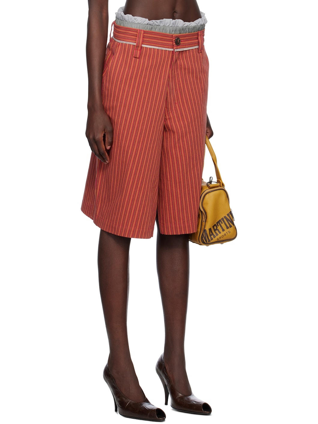 Red Twisted Skate Shorts - 2