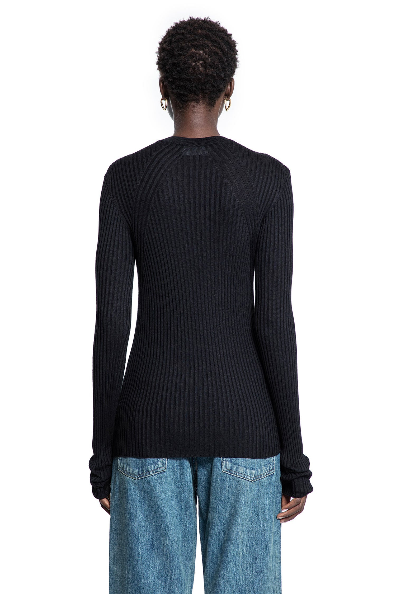 Silk-Ribbed-Knit-Sweater - 3