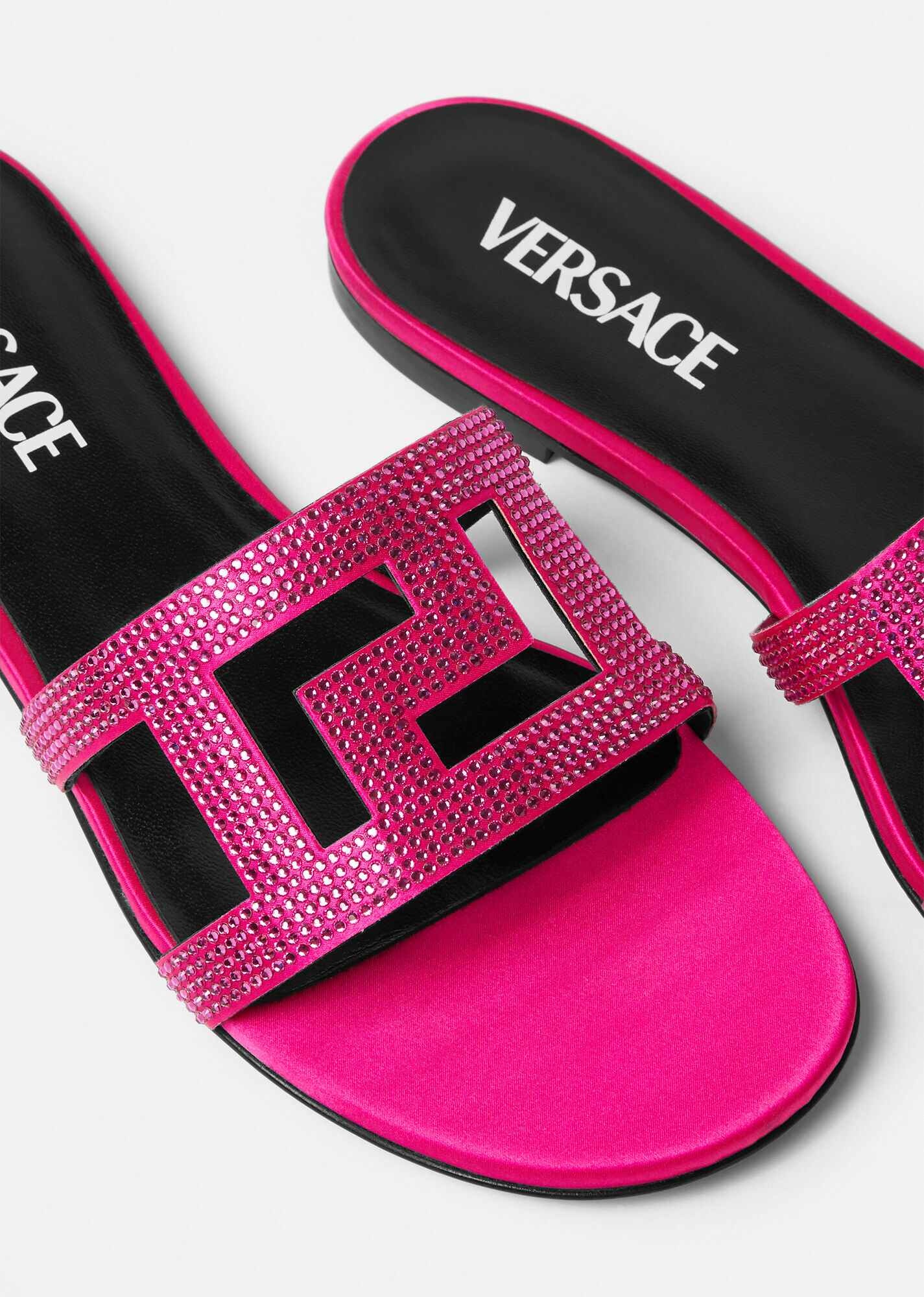 Greca Maze Crystal Flat Sandals - 2