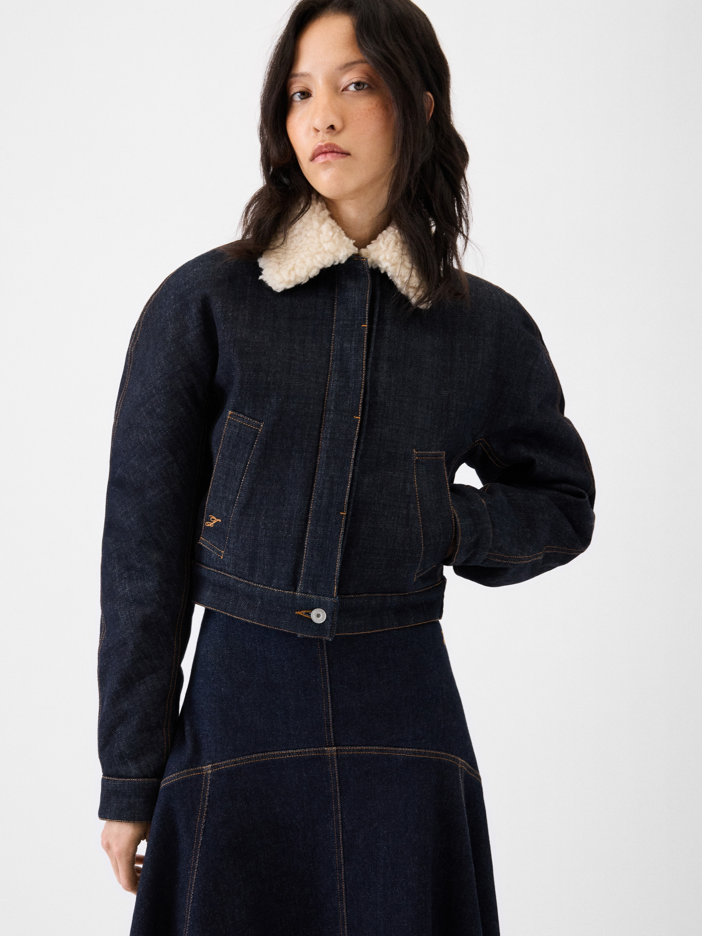 The Ovalo de-Nîmes denim bomber jacket - 4