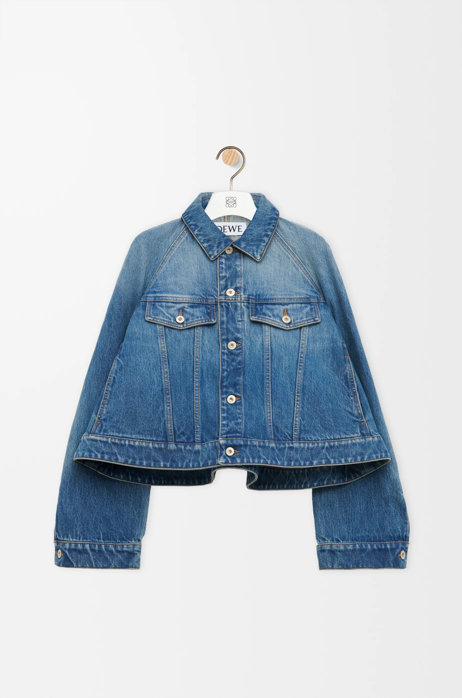 Trapeze jacket in denim - 1