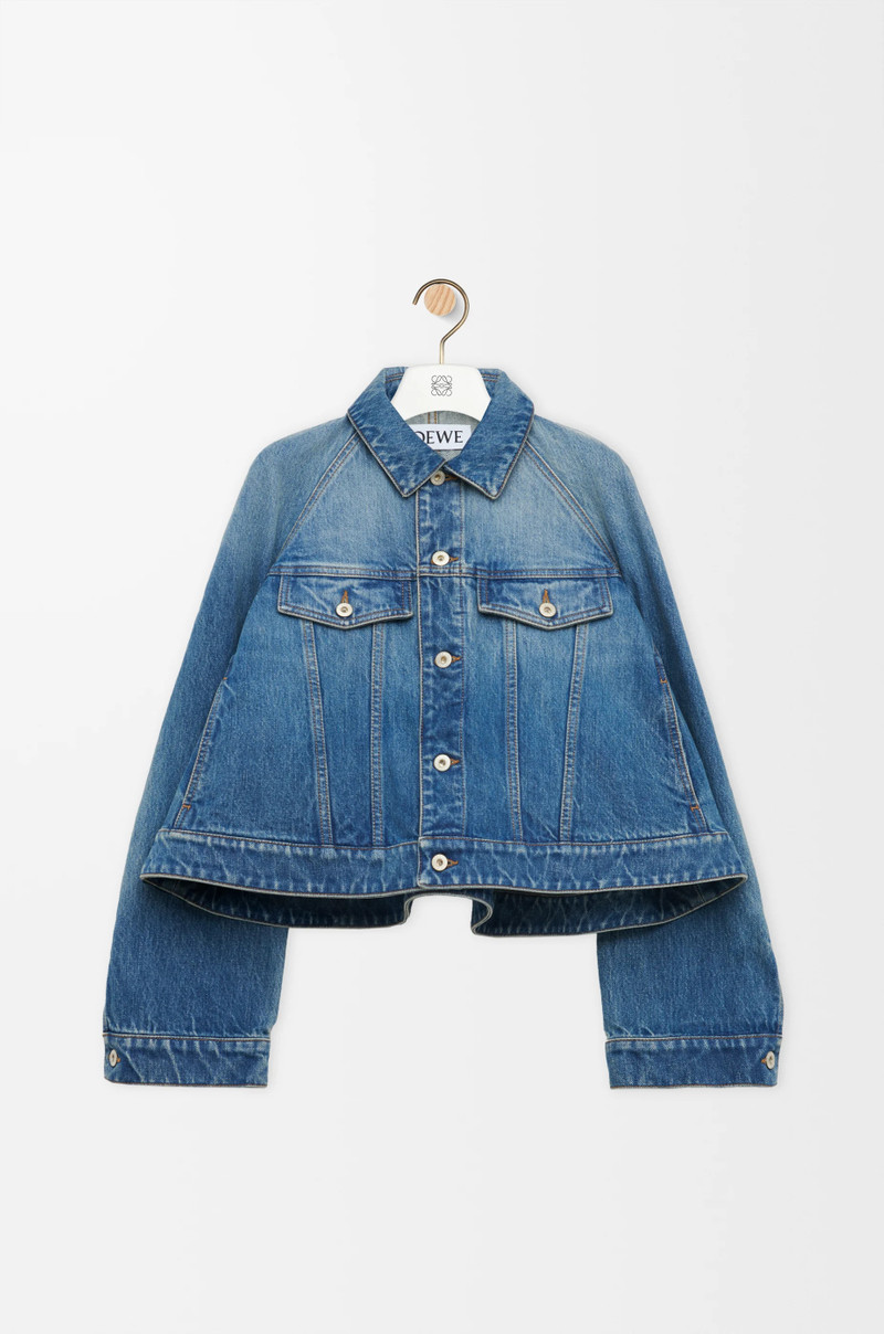 Trapeze jacket in denim 1
